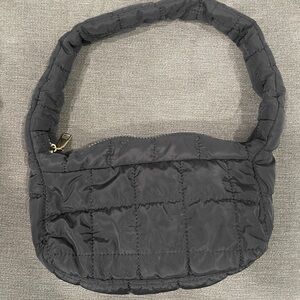 Hobo Puffy Black Quilted Shoulder Bag - Unbranded